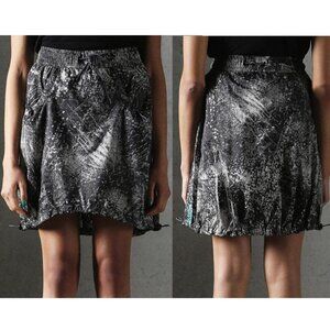 NWT NEW Diesel Funky MO-O-DOTTIE Skirt S Small Drawstring Abstract Splatter.